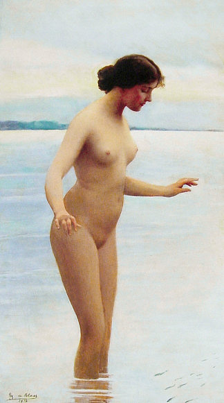 在水中 In the water (1914)，尤金·德·布拉斯