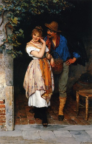 追求者 The Suitor (1887)，尤金·德·布拉斯