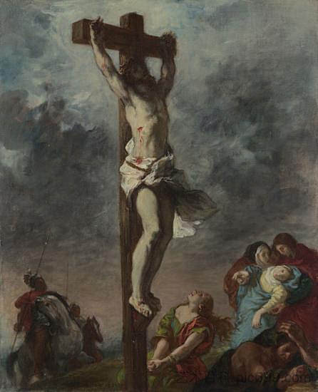 十字架上的基督 Christ on the Cross (1853)，欧仁·德拉克罗瓦