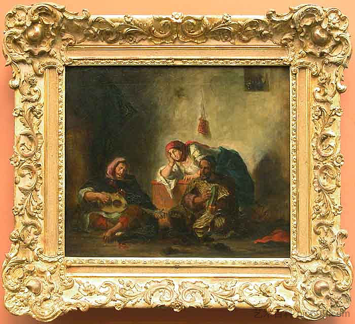 摩洛哥的犹太音乐家 Jewish musicians in Morocco (1847)，欧仁·德拉克罗瓦