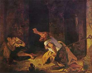 西庸的囚徒 The Prisoner of Chillon (1834)，欧仁·德拉克罗瓦