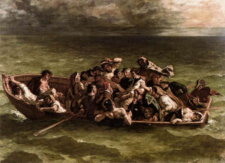 唐璜的沉船 The Shipwreck of Don Juan (1840)，欧仁·德拉克罗瓦