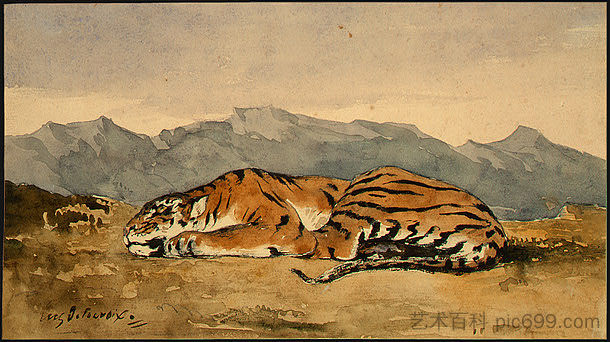 老虎 Tiger (1830)，欧仁·德拉克罗瓦