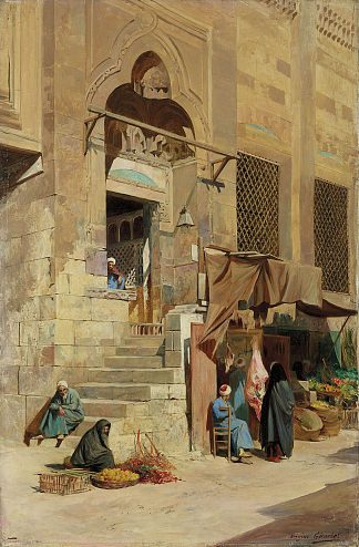 开罗的阿扎尔清真寺 La Mosquée D’el Azar Au Caire，欧仁·吉拉尔代