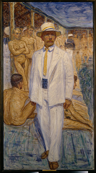 自画像 Self Portrait (1910)，欧仁·扬松