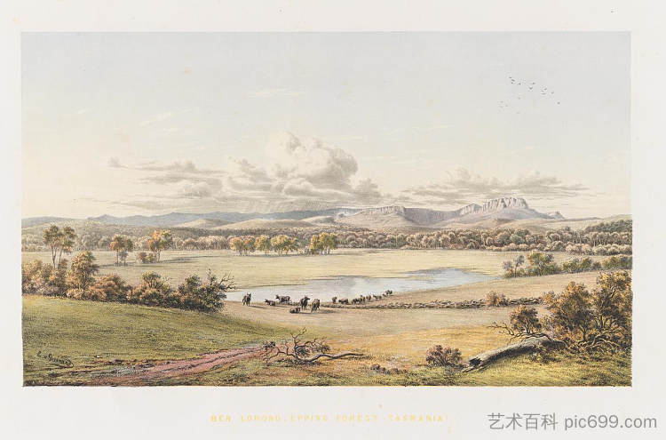 本·洛蒙德，埃平森林，塔斯马尼亚 Ben Lomond, Epping Forest, Tasmania (1867)，约翰·约瑟夫·尤金·冯·盖拉德