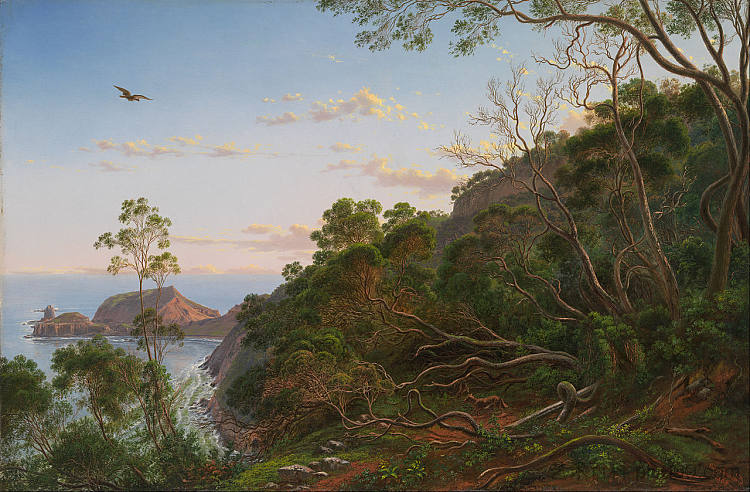 维多利亚州尚克角附近的茶树 Tea Trees near Cape Schanck, Victoria (1865),约翰·约瑟夫·尤金·冯·盖拉德