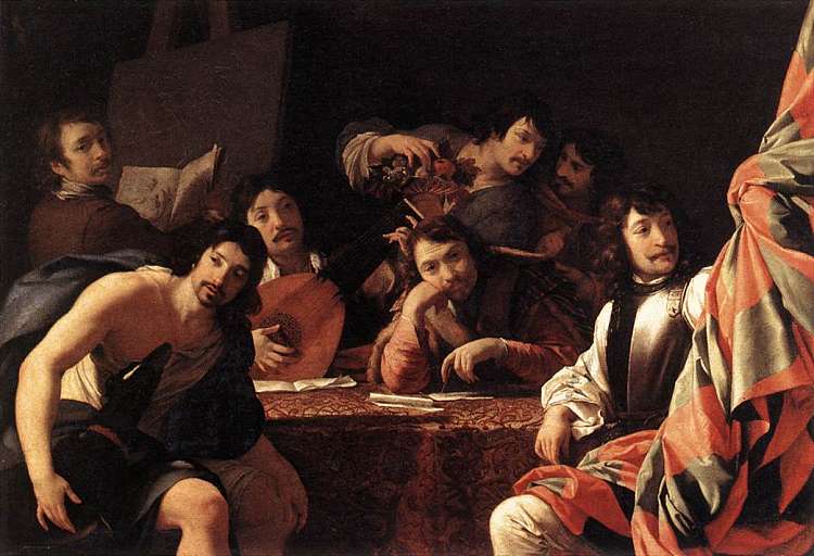 朋友聚会 A Gathering of Friends (1640 - 1642)，厄斯塔什·勒·叙厄尔