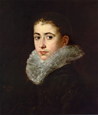 一个年轻女子的肖像 Portrait of a Young Woman (c.1865 – c.1870)，伊娃冈萨雷斯