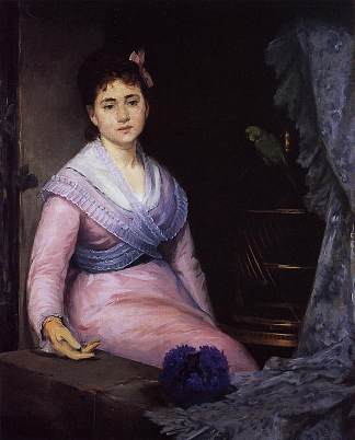 懒惰 The Indolence (c.1871 – c.1872)，伊娃冈萨雷斯