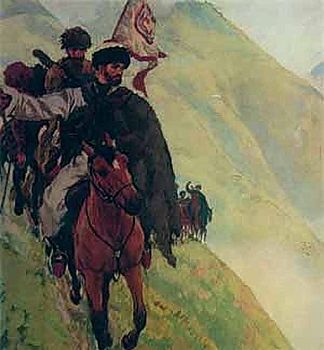 列夫·托尔斯泰《哈吉-缪拉》插图 Illustration to Leo Tolstoy’s «Hadji-Murat» (1912 – 1915)，尤金兰塞雷