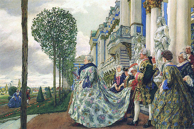 俄罗斯的伊丽莎白在沙皇塞洛 Elizabeth of Russia in Tsarskoye Selo (1905)，尤金兰塞雷