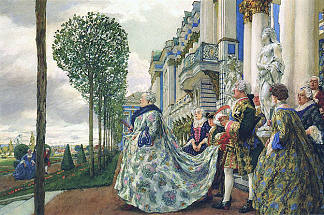 俄罗斯的伊丽莎白在沙皇塞洛 Elizabeth of Russia in Tsarskoye Selo (1905)，尤金兰塞雷