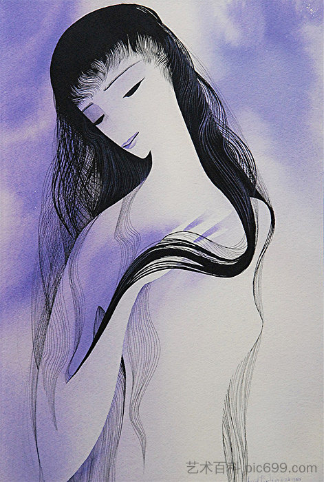 紫色的女人 Woman in purple,艾文·厄尔