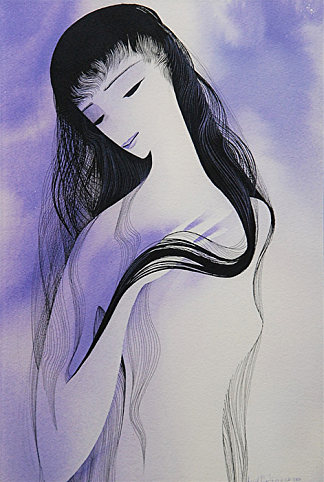 紫色的女人 Woman in purple，艾文·厄尔