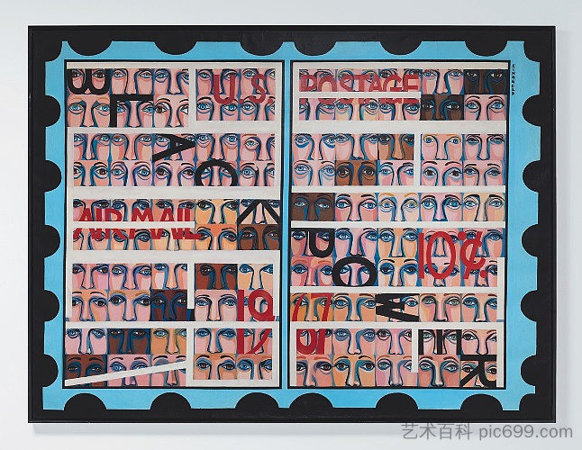 美国人#19:纪念黑人权力到来的美国邮票 American People #19: US Postage Stamp Commemorating the Advent of Black Power (1967),费斯·林戈尔德