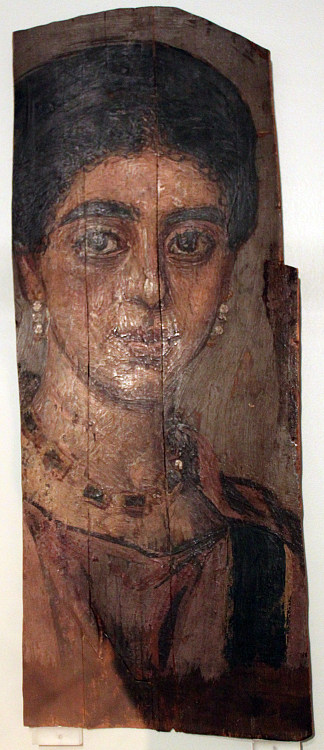 一个富婆的木乃伊肖像阿纳戈里亚 Mummy Portrait of a Rich Woman Anagoria，法尤姆肖像