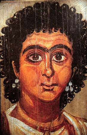 法尤姆木乃伊肖像 Fayum mummy portrait，法尤姆肖像