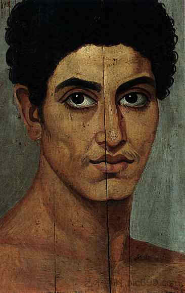 法尤姆木乃伊肖像 Fayum Mummy Portrait (120)，法尤姆肖像