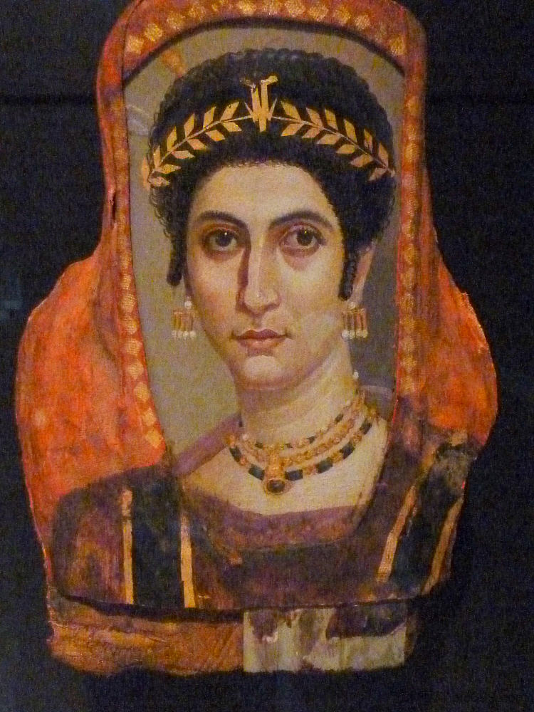 一个女人的木乃伊肖像 Mummy Portrait of a Woman (c.100 - c.110)，法尤姆肖像