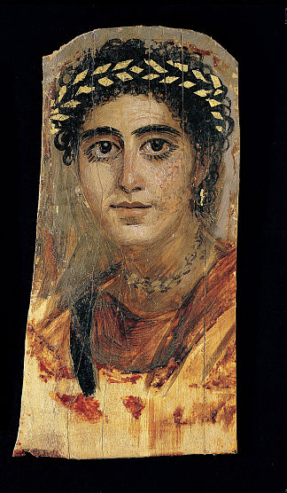 红衣年轻女子的肖像 Portrait of a Young Woman in Red (120)，法尤姆肖像