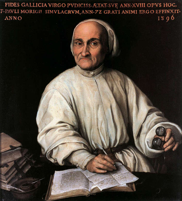 保罗·莫里吉亚的肖像 Portrait of Paolo Morigia (1595),菲德·加里奇亚