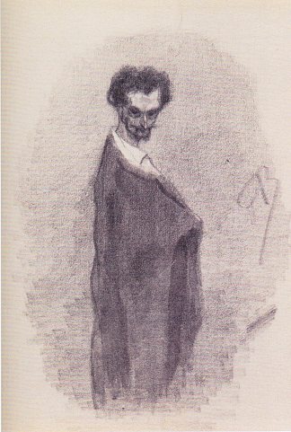 撒旦自画像 Satanic Self-Portrait (c.1860)，费利西安·普斯