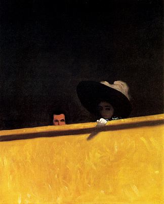 剧院的包厢座位，绅士和女士 Box Seats at the Theater, the Gentleman and the Lady (1909)，费利克斯·瓦洛顿