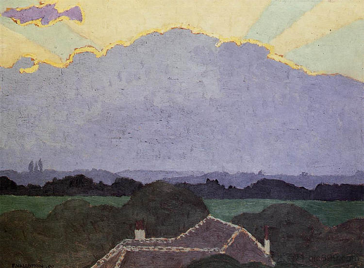 罗曼内尔的云 Cloud at Romanel (1900)，费利克斯·瓦洛顿