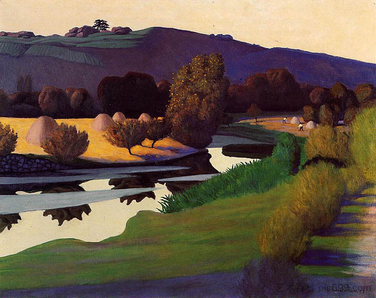 卢瓦尔河之夜 Evening on the Loire (1923)，费利克斯·瓦洛顿