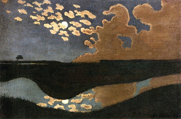 月光 Moonlight (c.1895)，费利克斯·瓦洛顿