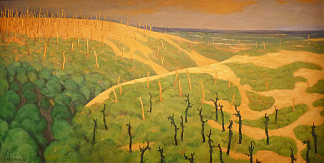 格鲁埃里森林和莱斯莫里松峡谷 Le Bois de la Gruerie et le ravin des Meurissons (1917)，费利克斯·瓦洛顿