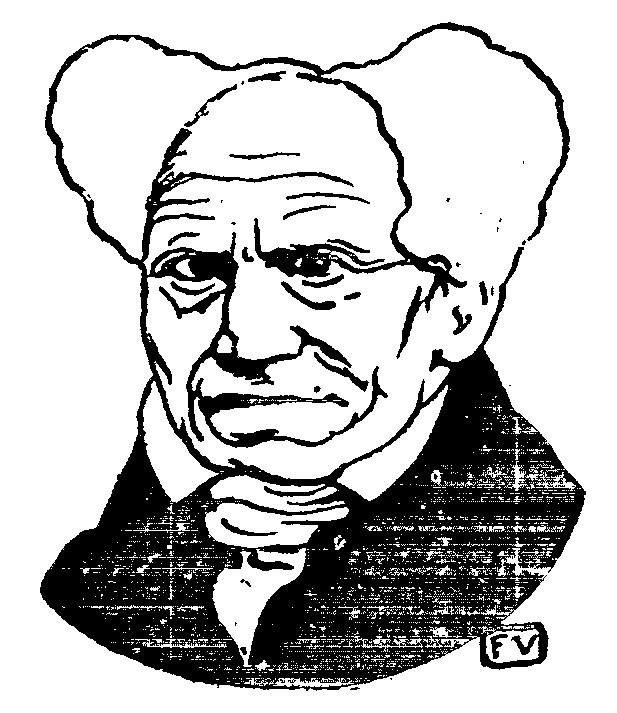 德国哲学家亚瑟·叔本华 German philosopher Arthur Schopenhauer (1896)，费利克斯·瓦洛顿