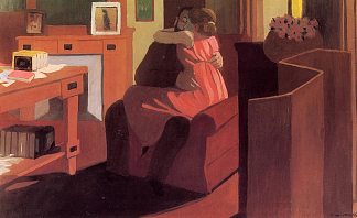 室内亲密情侣 Intimate Couple in Interior (1898)，费利克斯·瓦洛顿