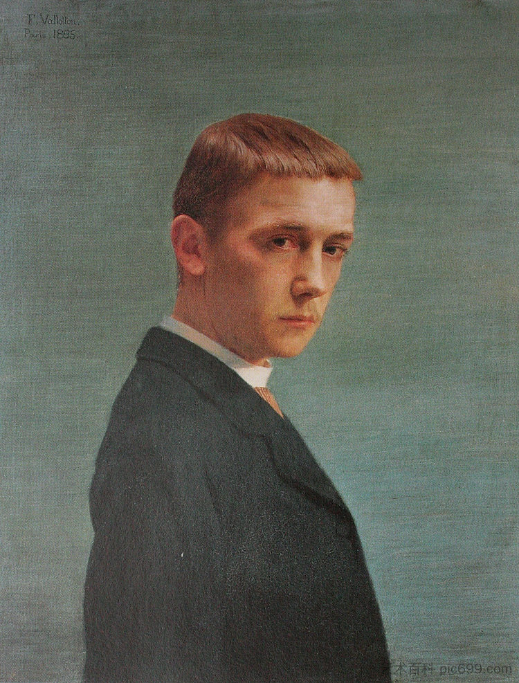 我的肖像 My portrait (1885)，费利克斯·瓦洛顿