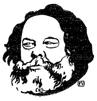 俄罗斯无政府主义者和哲学家米哈伊尔·巴枯宁 Russian anarchist and philosopher Mikhail Bakunin (1895)，费利克斯·瓦洛顿