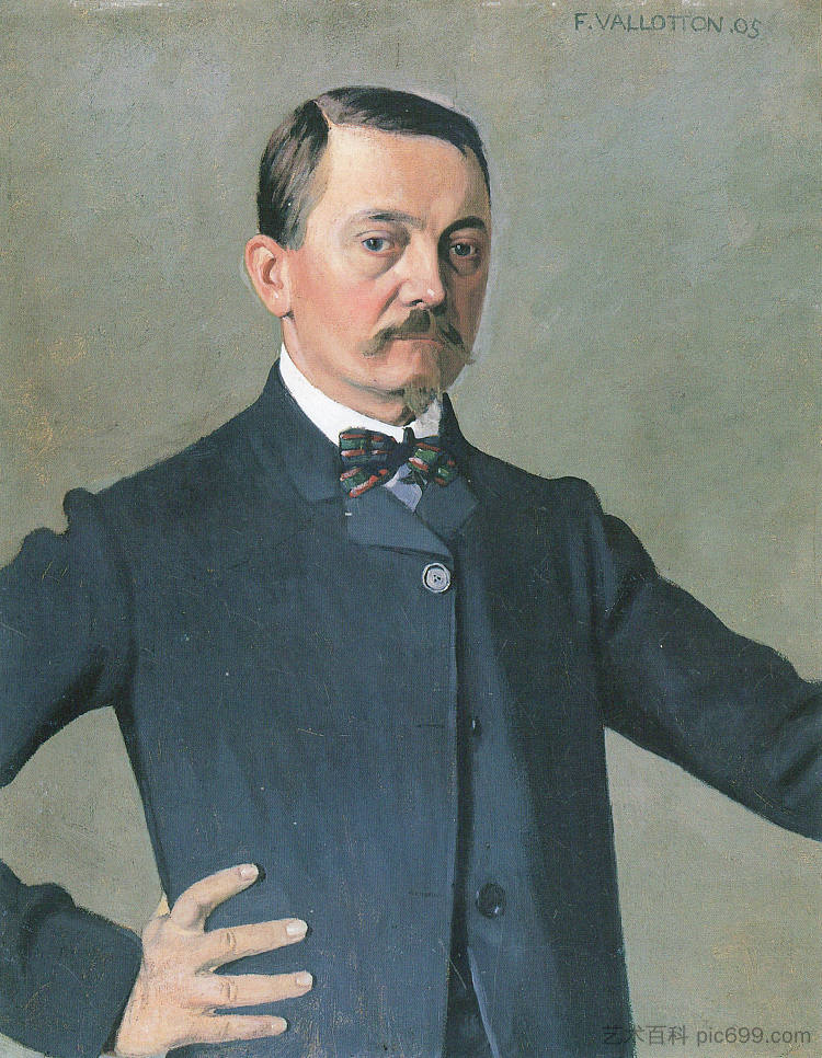 自画像 Self-portrait (1925)，费利克斯·瓦洛顿