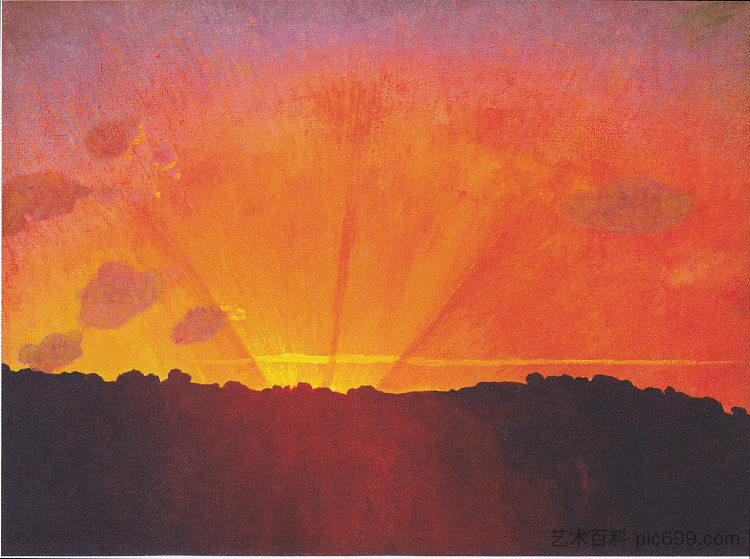 日落 Sunset (1900)，费利克斯·瓦洛顿