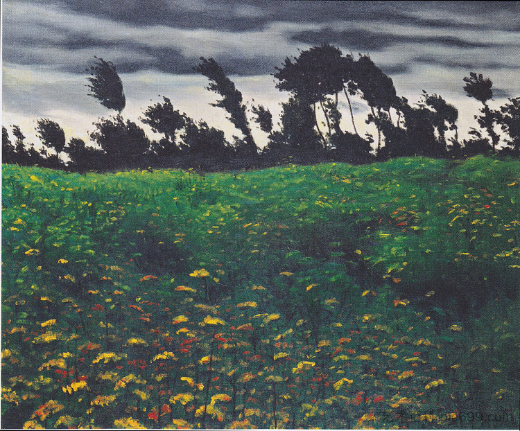 开花的田野 The blossoming field (1912)，费利克斯·瓦洛顿