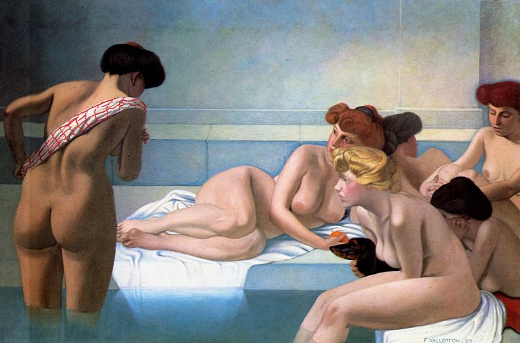 土耳其浴 The Turkish bath (1907)，费利克斯·瓦洛顿