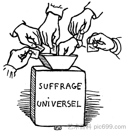 普选权 Universal suffrage (1902)，费利克斯·瓦洛顿