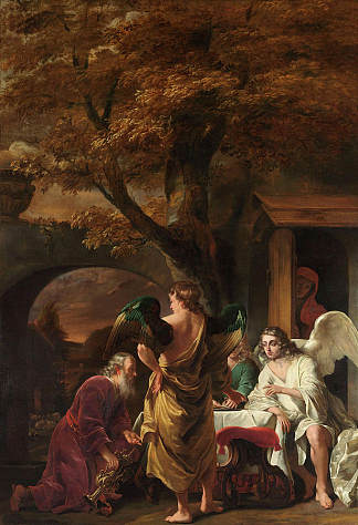 亚伯拉罕娱乐三位天使 Abraham Entertaining the Three Angels，费迪南德·波尔