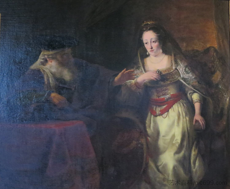 以斯帖和末底改 Esther and Mordecai (1654)，费迪南德·波尔