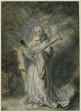 上帝的使者向约书亚显现 God's Messenger Appears to Joshua (1642)，费迪南德·波尔