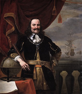 米歇尔·德·鲁伊特的肖像 Portrait of Michiel De Ruyter (1667)，费迪南德·波尔