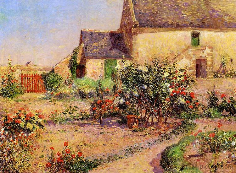 克尔沃杜花园 The Garden at Kervaudu (c.1915),费迪南德·杜·普伊戈多