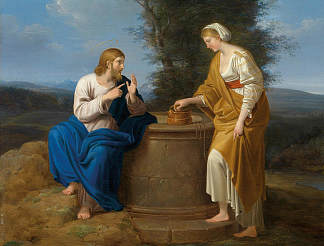 基督和井边的撒玛利亚妇人 Christ and the Samaritan Woman at the Well (1818)，费尔迪南德·乔治·瓦尔特米勒
