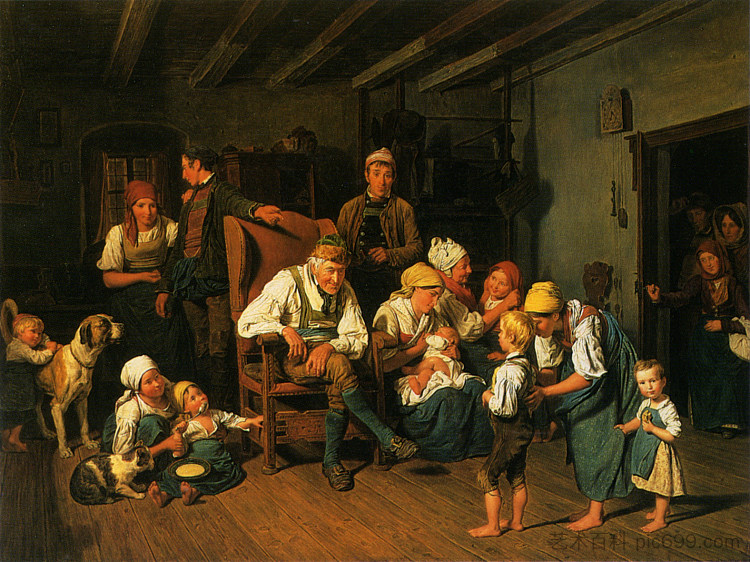 祖父生日 Grandfathers Birthday (1849),费尔迪南德·乔治·瓦尔特米勒