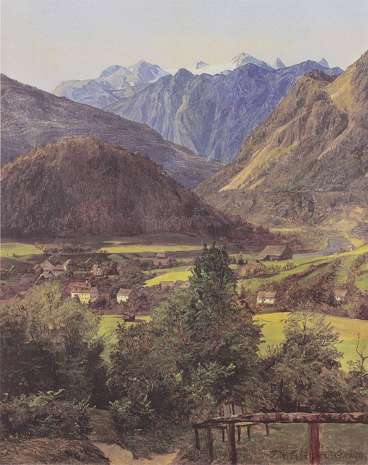 达赫斯坦 The Dachstein (1835)，费尔迪南德·乔治·瓦尔特米勒