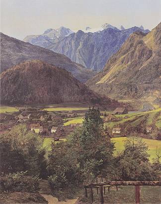 达赫斯坦 The Dachstein (1835)，费尔迪南德·乔治·瓦尔特米勒